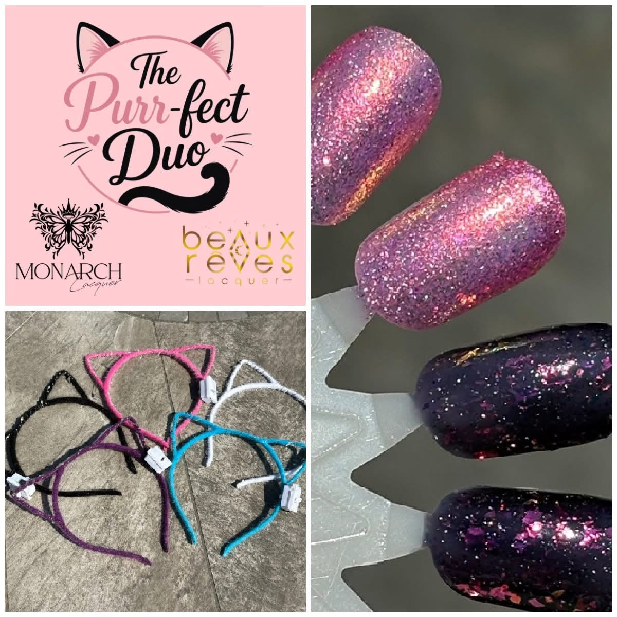The Purr-fect Duo (collab with Monarch Lacquer)